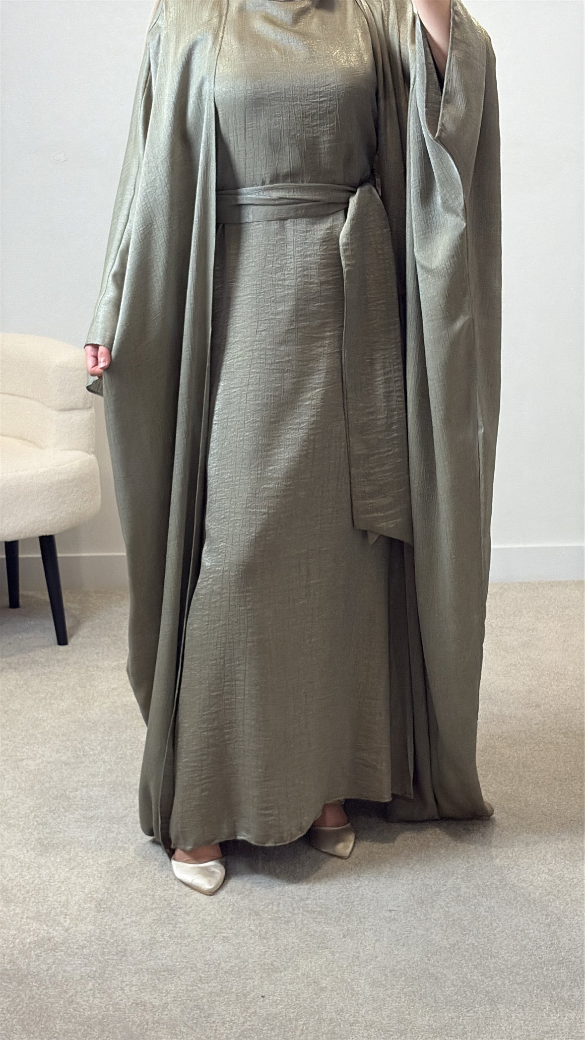 Dunia Abaya Set - Pistachio