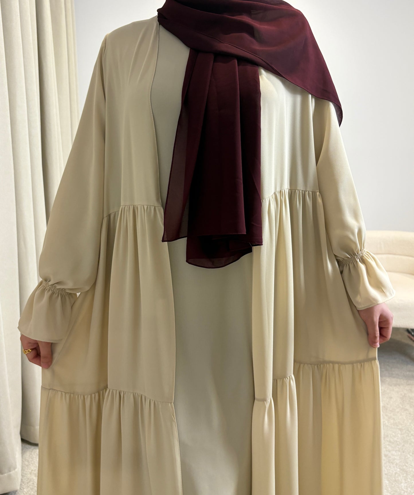 Lana Abaya Set - Beige