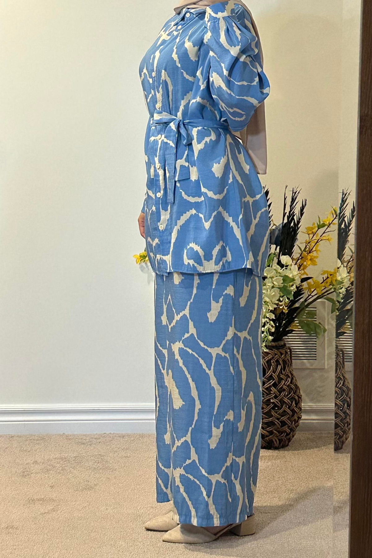 Maya Patterned Set - Sky Blue