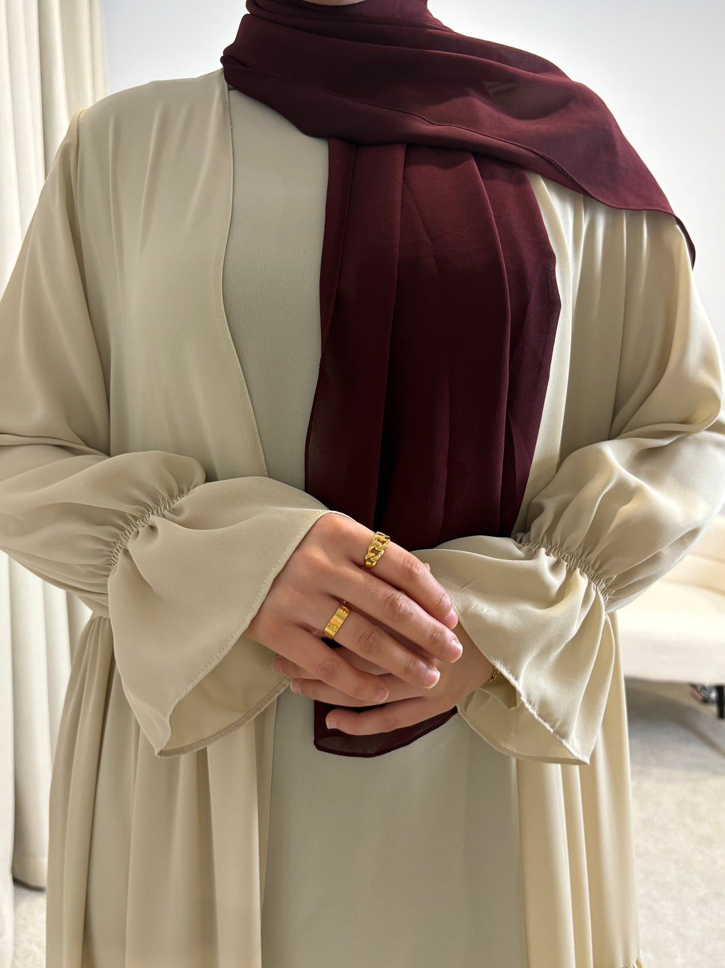 Lana Abaya Set - Beige