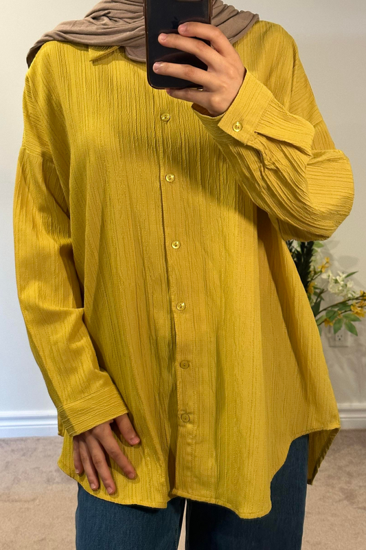 Laya Buttoned Top - Yellow