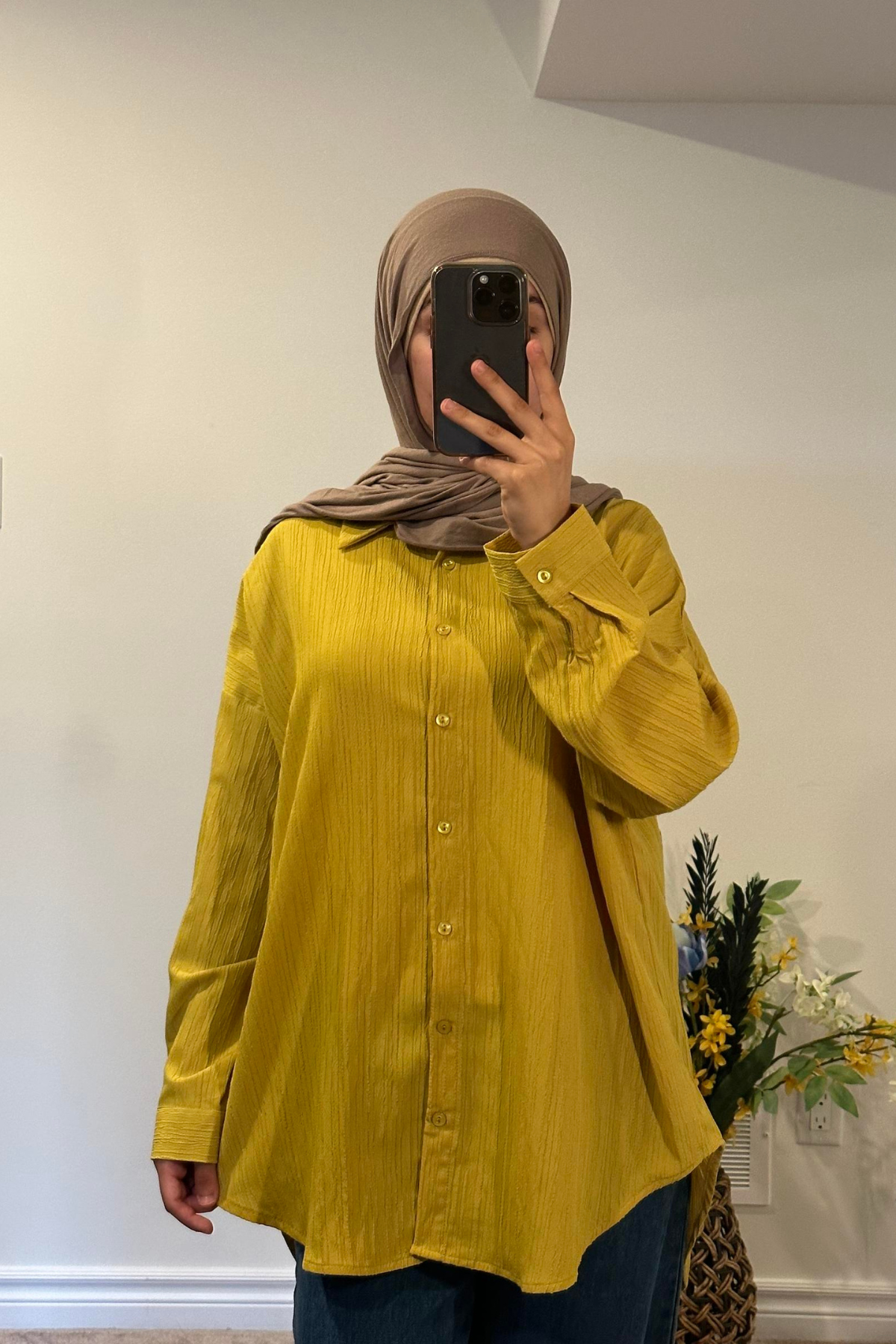 Laya Buttoned Top - Yellow