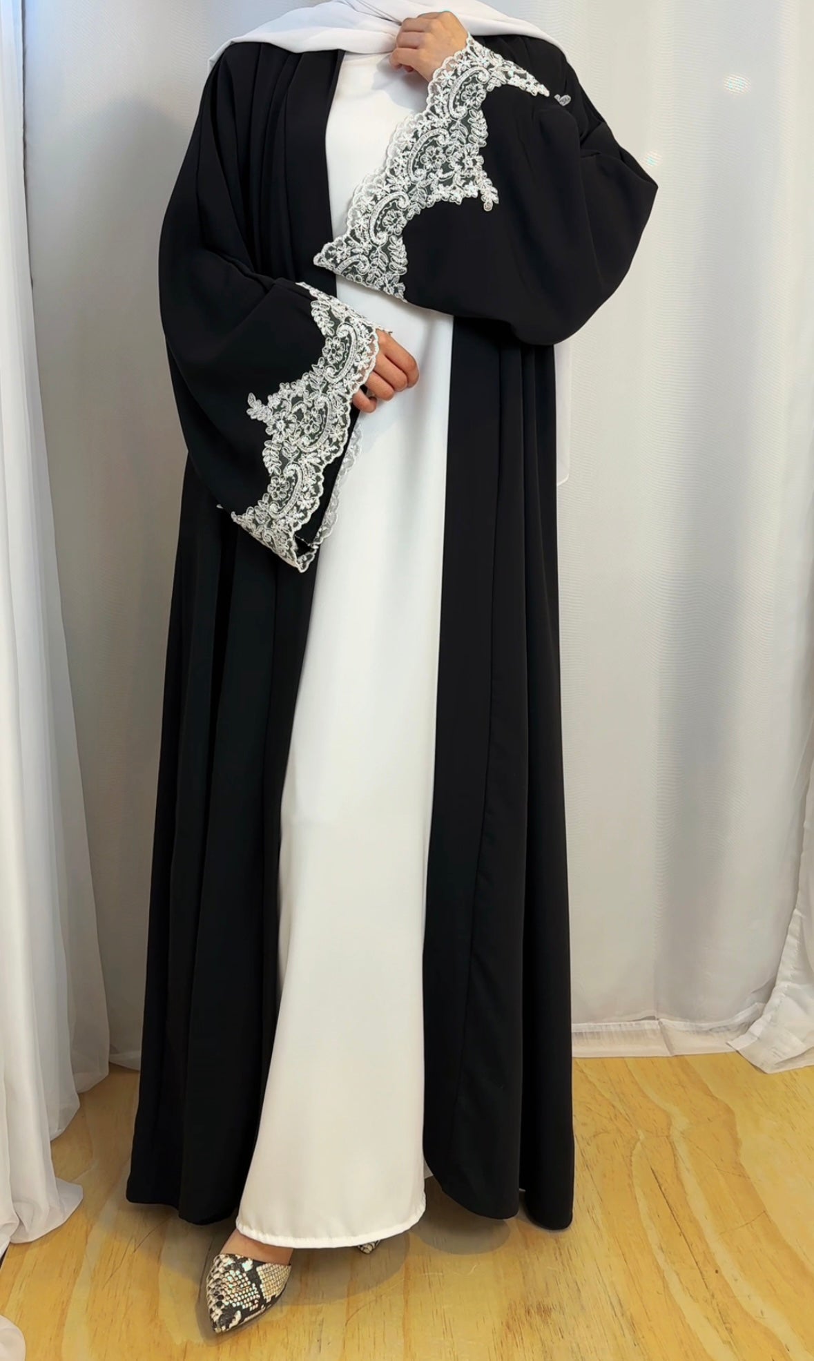 Abeer Abaya Set - Black