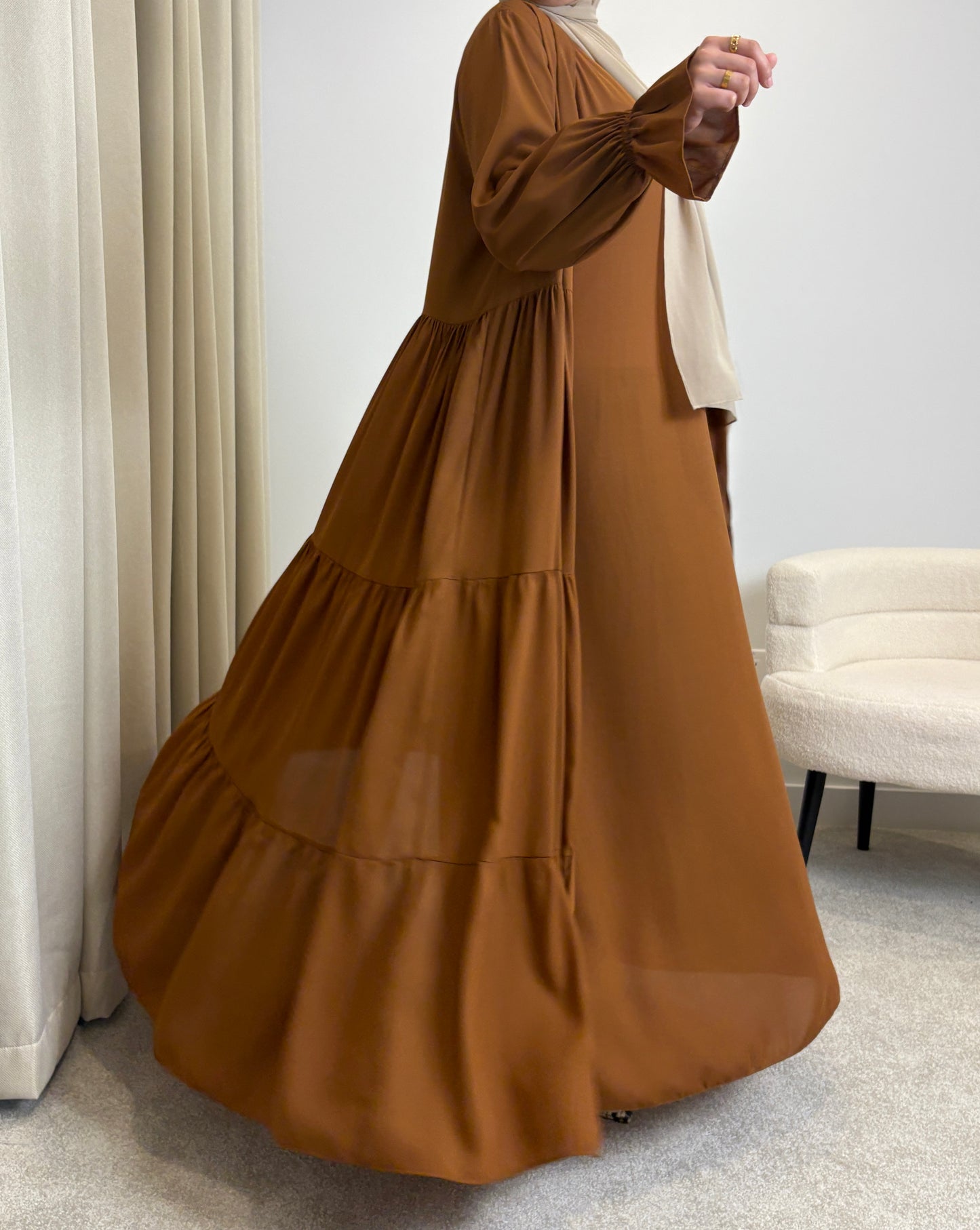 Lana Abaya Set - Toffee