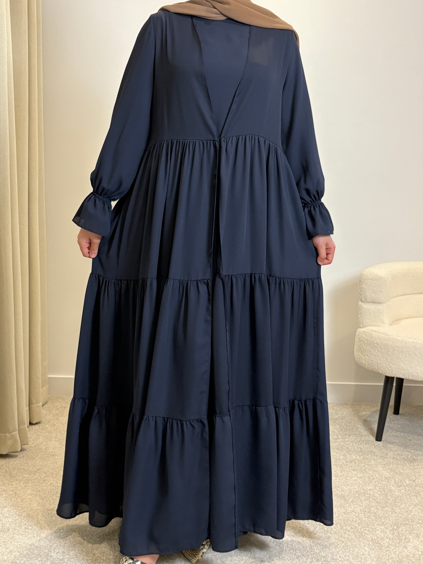 Lana Abaya Set - Navy