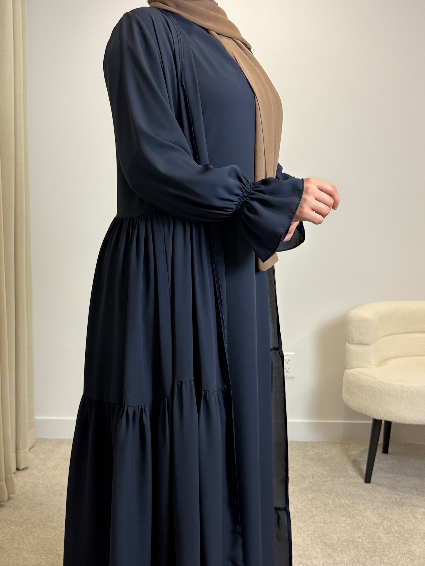 Lana Abaya Set - Navy