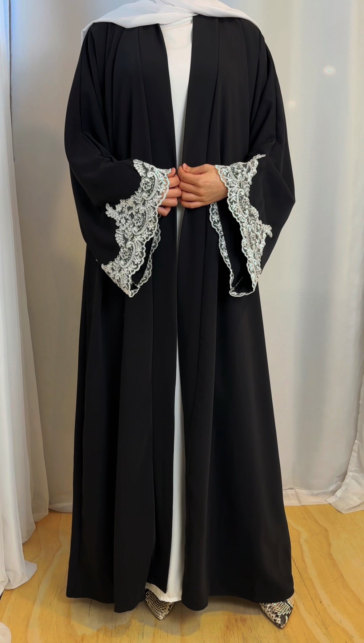 Abeer Abaya Set - Black