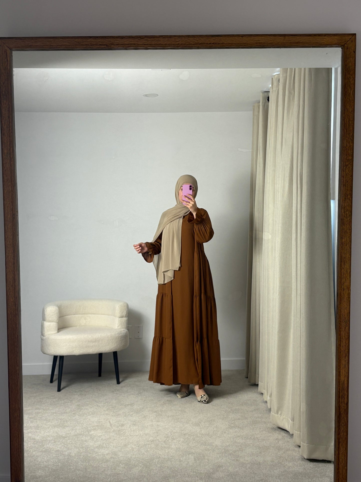 Lana Abaya Set - Toffee