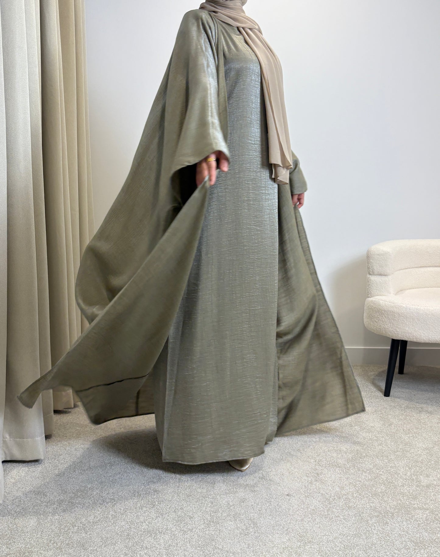 Dunia Abaya Set - Pistachio