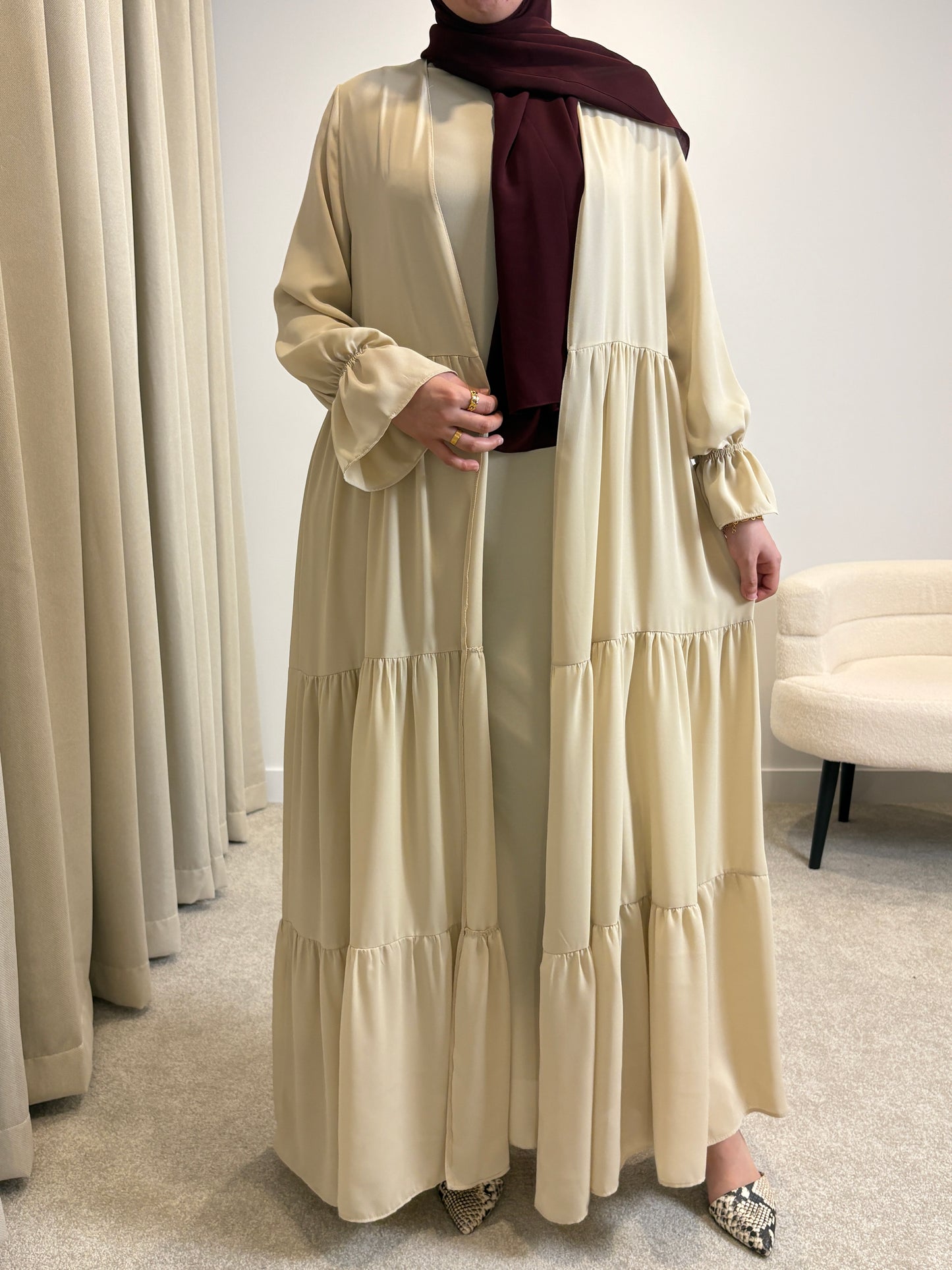 Lana Abaya Set - Beige