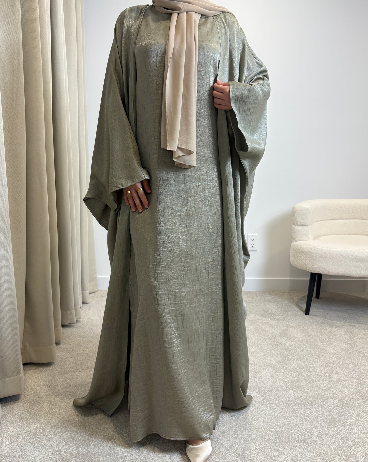 Dunia Abaya Set - Pistachio