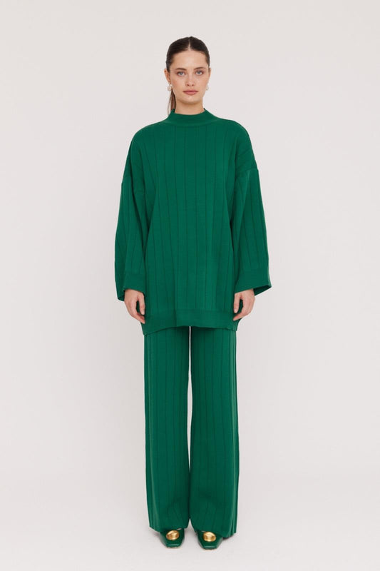 Iman Knit Set - Emerald