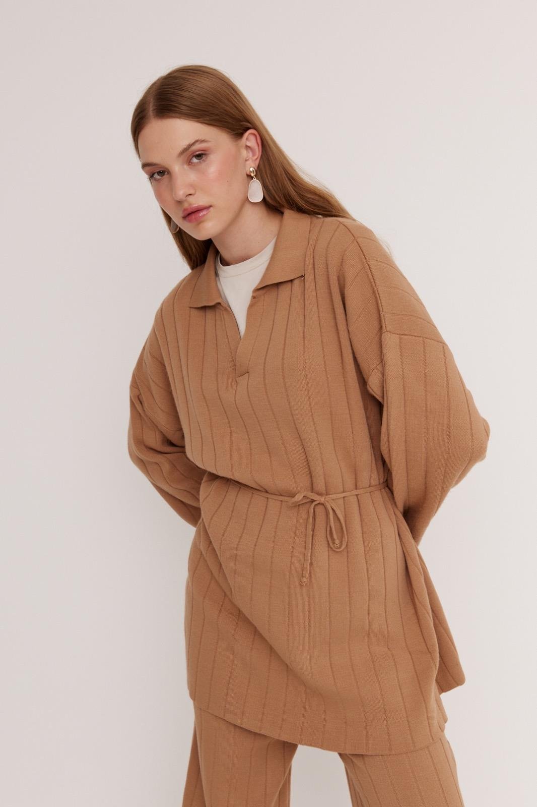 Niveen Knit Set - Tan